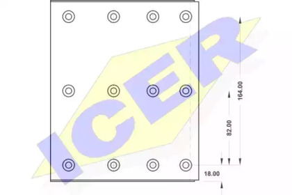 Комплект тормозных башмаков, барабанные тормоза ICER 21 9939 00